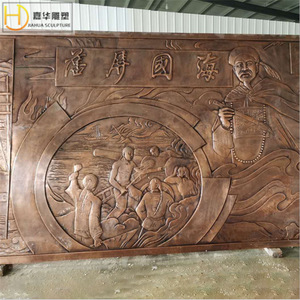 Mural Educativo Rectangular de Bronce Fundido Jiahua con Relieve Escénico para Escuelas y Oficinas - Product Image 2