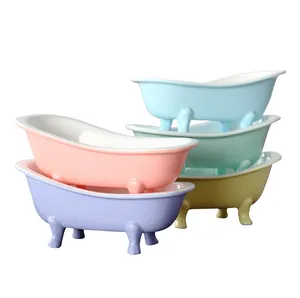 浴缸设计迷你浴缸形状肥皂碟糖果沙漠碗库存家居装饰陶瓷