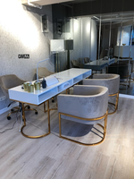 Chaises de réception de salon de manucure au design moderne de luxe à vendre dans les restaurants, les hôtels et les studios de manucure