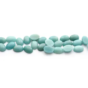 Wholesale Amazonite Natural Gemstones Amazon stone amazonite gemstone Cabochon 13x18mm For Diy Jewelry