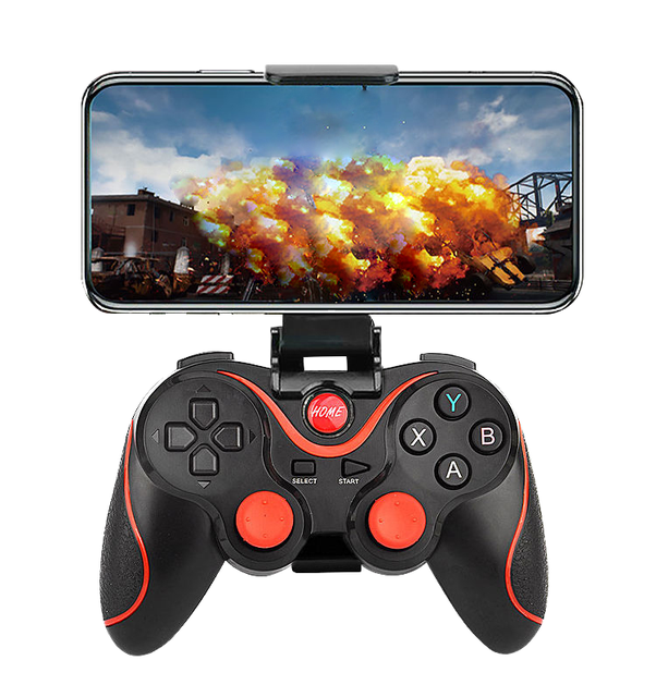 Cheap Wireless X3 Game Controller for PC/Mobile with Game Wheel Steering and Vibration Motor