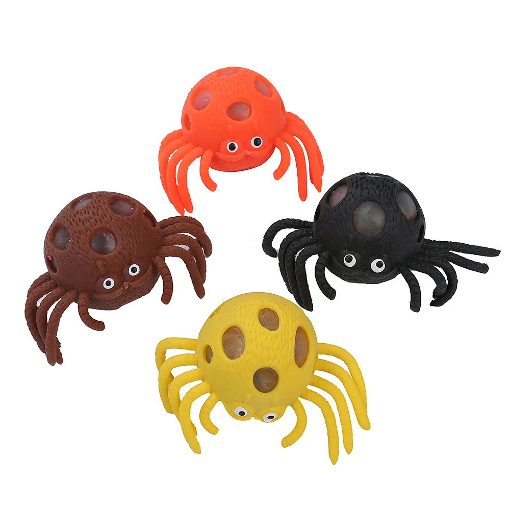 KEHUI горячая Распродажа вспышка Радуга стресс мяч мягкий мяч Детская игрушка мигающий паук Хэллоуин игрушки