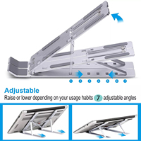 Offre Spéciale support d'ordinateur portable en aluminium à hauteur réglable support d'ordinateur portable pliable Portable pour MacBook accessoire en métal parfait