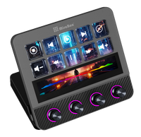 MiraBox N4 Pro Gelişmiş Akış Kontrol Cihazı, 10 LCD Tuş, 4 Düğme ve Canlı Yayın ve PC Kontrolü için Dokunmatik Bar ile