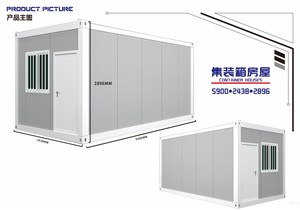 Bán buôn Modula prefab thép <span class=keywords><strong>container</strong></span> nhà phẳng gói vận chuyển cho văn phòng khách sạn sử dụng gấp <span class=keywords><strong>container</strong></span> xây dựng trang web - Product Image 2