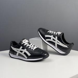 Primavera 2025, nuevas zapatillas de deporte informales de cuero genuino para hombre, zapatos informales combinables de estilo coreano, zapatos inspirados en <span class=keywords><strong>Forrest</strong></span> Gump de moda - Product Image 4