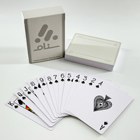 Jeu de cartes à jouer en plastique PVC 100% personnalisé en usine, imperméable, standard casino