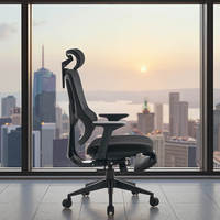 Chaise de direction moderne pour la maison ou le bureau avec repose-pieds réglable et siège pivotant en tissu, chaise de conférence rotative