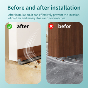 RTS-Linh hoạt len phải đối mặt với PVC cửa dưới con dấu strip-tự dính cho tăng cường cách nhiệt cửa và dự thảo phòng - Product Image 3