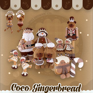 Almofada Personalizada de Natal em Forma de Homem de Gengibre 35cm Decoração Triangular para Sofá Almofada de Tecido Plush para Interior Poliéster Fofa - Product Image 2