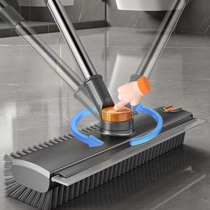 Cepillo de Limpieza Multifunción Giratorio con Mango Largo, Cepillo de Plástico para Azulejos, Limpieza de Paredes, Esquinas, Patio, Baño y Bañera - Product Image 3