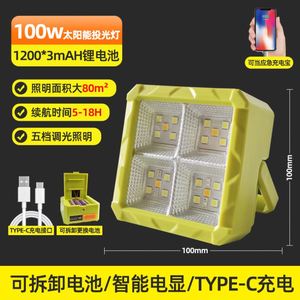 Lampes solaires LED mini portables pour jardin, étanches, multifonctionnelles, éclairage de secours pour voiture, IP65, rechargeables pour les jardins extérieurs - Product Image 6