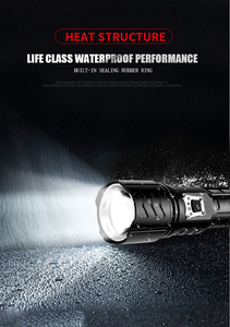 Đèn Pin <span class=keywords><strong>Led</strong></span> Siêu Mạnh XHP90 Mới Đèn Pin Chiến Thuật Đèn Pin Sạc Usb Đèn Lồng Săn Bắn Có Thể Thu Phóng 18650 - Product Image 6