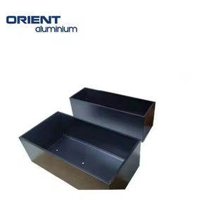 Conception personnalisée pour l'extérieur, <span class=keywords><strong>jardinière</strong></span> en alliage d'<span class=keywords><strong>aluminium</strong></span> métallique, lit de jardin surélevé avec boîtier en <span class=keywords><strong>aluminium</strong></span> anodisé, boîtes à fleurs pour usage domestique - Product Image 2