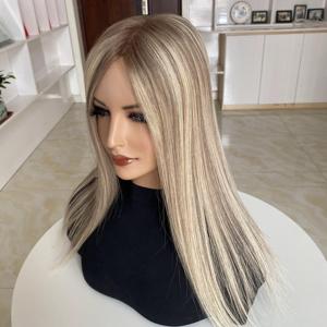 พร้อมส่งท็อปเปอร์ผมไหมขนาด 5x6.5 นิ้ว สีฮิตปี 2026 ผมแท้บริสุทธิ์จากรัสเซียและยุโรป ฐานไหม สำหรับผู้หญิงที่มีปัญหาผมร่วง - Product Image 1