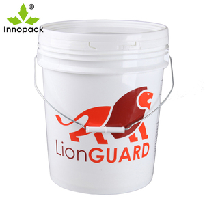 Seau en PP Seau en plastique 20L Seau en plastique de 5 gallons avec étiquette - Product Image 1