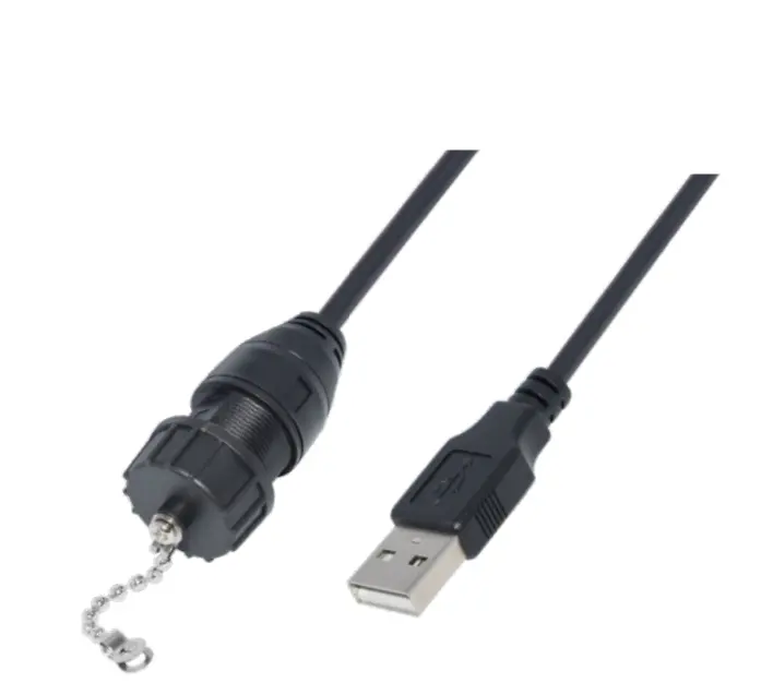 Precio de fábrica Tapa de protección USB para conector hembra Impermeable IP67 PBT + GF Materiales Solución de protección confiable y duradera