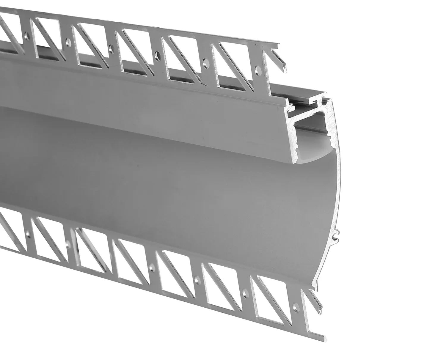 Tiras de luz LED para techo, canal de aluminio empotrado, yeso, yeso, perfil Led