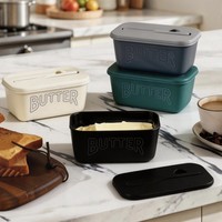 Nouvelle boîte de rangement hermétique de grande capacité avec couteau à beurre pour la cuisine à domicile, avec un récipient spécial pour le fromage pour la pâtisserie