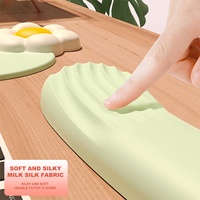 Tapis de souris ergonomique en mousse à mémoire de forme, anti-rayures, anti-radiation, résistant à l'eau, avec repose-poignet pour ordinateur de jeu