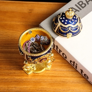 SHINNYGIFTS Hộp Đựng Trứng Sư Tử Vương Miện Cỡ Lớn Quà Mời Đám Cưới Hộp Quà Tặng Sáng Tạo Trứng Faberge Phục Sinh - Product Image 5