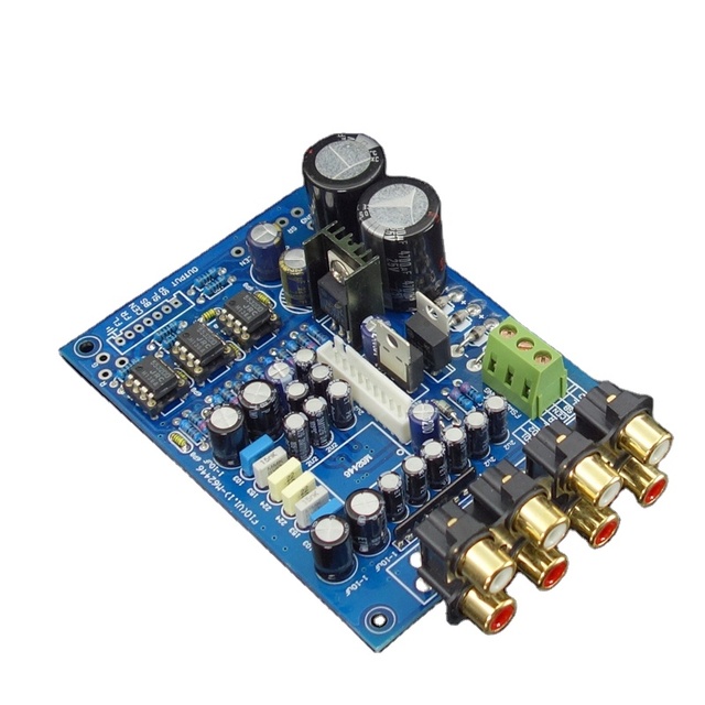 NE5532 JRC4556 F10 M62446 6-Channel Full Remote Digital Pre Amplifier Board Kit Power Amplifier Board