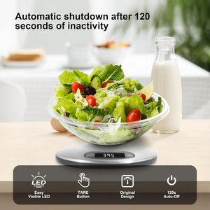 Stainless Steel Electronic Kitchen Scale Timer Hook Temperature Measurement AAA <b>Battery</b> Powered 20KG Capacity Design - Product Image 3