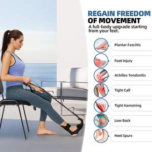 Correa de Estiramiento para Fascitis Plantar, Ayuda para Estirar la Pantorrilla y el Tendón de Aquiles, para Fisioterapia, Yoga, Banda de Estiramiento de Pies, Rehabilitación - Product Image 1