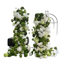 Grote handgemaakte paarse & roze zijden hoornvormige bloemenboog kunstmatige bloemenachtergrond voor bruiloft hotel decoratie boog attributen