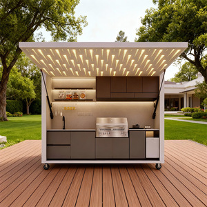 Outdoor Portable <b>Kitchen</b> With Propane Stove Stainless Steel Foldable <b>Camping</b> Grill For Outdoor Cooking - Product Image 1