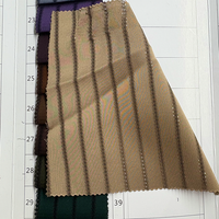 Tissu satiné en acétate à rayures argentées scintillantes de luxe, 190 GSM, matériau non transparent pour abaya et châle islamiques