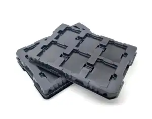 Plastic Anti- Static Blister Tray Esd Electronic Components Part Turnover Shipping Plastic Blister Tray Packaging