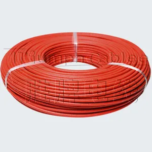 one roll Factory fiberglass braid silicone rubber insulation wire