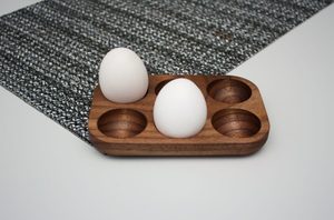 Wood <b>Egg</b> Holder 6 Slots Rectangular Tray Breakfast Hotel Cafe HORECA OEM Custom Engraving Vietnam - Product Image 2
