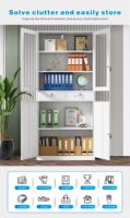 Archivador Comercial Modular de Acero y Hierro Moderno, Plegable y Ajustable, con Cerradura de Llave, para Almacenamiento de Archivos