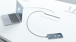 SINOAMIGO CE Enchufe <span class=keywords><strong>de</strong></span> escritorio oculto <span class=keywords><strong>de</strong></span> aluminio para cocina, toma <span class=keywords><strong>de</strong></span> corriente emergente para escritorio - Product Image 5