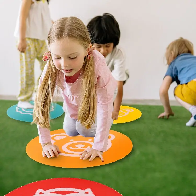 Наклейка на пол в виде ладони, наклейки на стену, съемные наклейки «сделай сам», художественные обои для заземления, коридора, Декор, коврик с рисунком животных для детей