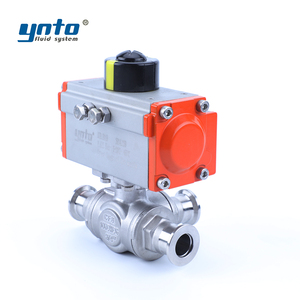 Válvula <span class=keywords><strong>de</strong></span> Bola Neumática Resistente a Ácidos/Álcalis, Presión <span class=keywords><strong>de</strong></span> Trabajo <span class=keywords><strong>de</strong></span> 20 Bares, Estructura para Sistemas <span class=keywords><strong>de</strong></span> <span class=keywords><strong>Transferencia</strong></span> <span class=keywords><strong>de</strong></span> <span class=keywords><strong>Agua</strong></span>/Gas, Válvulas <span class=keywords><strong>de</strong></span> Bola <span class=keywords><strong>de</strong></span> Tres Vías <span class=keywords><strong>de</strong></span> Acero Inoxidable - Product Image 4