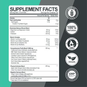 Limpieza de desintoxicación Gomitas Hígado Gut Riñón Limpieza de desintoxicación Reparación Rápida Mejor Cardo Mariano Suplemento de desintoxicación a base de plantas naturales - Product Image 3