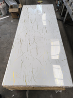 Panneau mural auto-adhésif en marbre UV 4*8FT, sans formaldéhyde E0, résistant aux taches