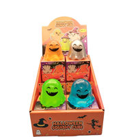 Nouveau jouet anti-stress en sucre de malt lumineux fantôme d'Halloween, jouet sensoriel à rebond lent