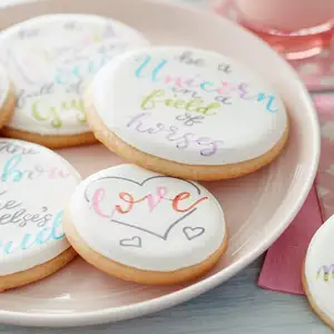 食用食品颜色标记，食品级笔，用于装饰软糖，蛋糕，饼干.