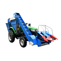 Tracteur à roues personnalisé 70hp 4WD Mini moissonneuse-batteuse à éplucher le maïs Nouvelle machine à récolter le maïs Moteur principal