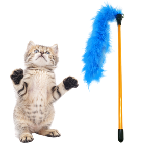 Juguete de Felpa para Gatos con Campanas y Plumas, Divertido y Interactivo - Product Image 1