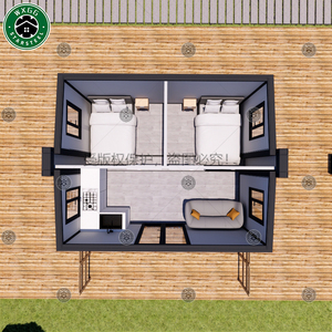 Villa mobile préfabriquée en panneaux sandwich, 2-3 chambres, extensible, maison conteneur en kit, construction rapide - Product Image 6