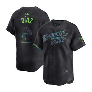 2025 Erkek Tampa Bay Deplasman Sınırlı Sayıda Lacivert Forma Özel Büyük Beden Beyzbol Tişörtleri İşlemeli Logolarla Dikişli Formalar - Product Image 4