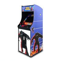 Machine d'arcade rétro Bang sur mesure, sur pied, avec moniteur 22 pouces, 2 joysticks rouge et bleu, double tension 110V/240V
