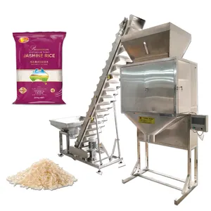5kg 10kg 25kg 50kg Peanut Fertilizer Animal Feed Pellets Rice Cashew Nuts Grain Packing Machine For Sell