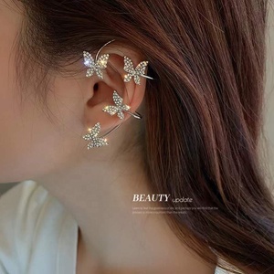 <span class=keywords><strong>Gaby</strong></span>-pendientes sin piercing para las orejas, joyería de imitación, mariposa, flor, estrella, a la moda - Product Image 2