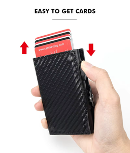 Custom Brand Pop Out carbon fiber <b>Wallet</b> <b>Card</b> <b>Holder</b> Tarjetero Hombre ID <b>Card</b> <b>Holder</b> <b>Wallet</b> - Product Image 4